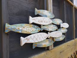 Nautical wall decor metal fish with aqua limpet shell scales 15. Pin By Janice Bloomfield On Home Decor Metal Fish Wall Art Fish Wall Art Fish Wall Decor