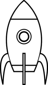 Rocket clipart black and white. Black And White Rocket Clip Art Vector Clip Art Online Royalty Free Public Domain Clip Art Templates Printable Free Stencil Templates