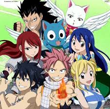Fairy tail, dragneel natsu, art and craft, human representation. Fairy Tail Natsu And Lucy And Happy 748x739 Download Hd Wallpaper Wallpapertip