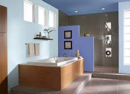 To save on time and effort painting, i decided to incorporate the color into the room design. Lower Bath Vol 3 Behr Colors Behr Slate Blue Paint