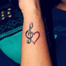 Music heart tattoo designs image search results. Music Note Tattoo Tattoo Design