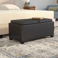I have a vintage art moderne glass, leather, and brass with a great patina coffee table in my lr that was $25 at goodwill. Leather Ottoman Coffee Table You Ll Love In 2021 Visualhunt