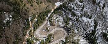 The colorado portion runs along the west edge of the continental divide, which also claims the portion of the road known as the million dollar highway. The Million Dollar Highway Motorcycle Diaries