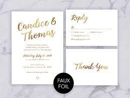 Gold Wedding Invitation Template Gold And White Wedding Etsy Wedding Invitation Templates Invitation Template Modern Wedding Invitation Wording