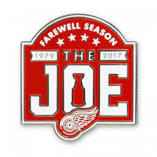 Nhl Detroit Red Wings Joe Louis Arena Farewell Season Lapel Pin Detroit Red Wings Joe Louis Arena Detroit