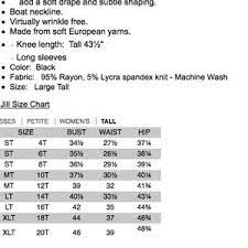 Determines how font size (px): J Jill Dresses Sale Jjill Wearever Knit Dress Lg Tall Black Poshmark