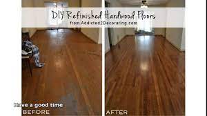 I love the dark color because i grew up in a 1896 house in texas and had hardwood dark floors. Refinishing Hardwood Floors Without Sanding Youtube