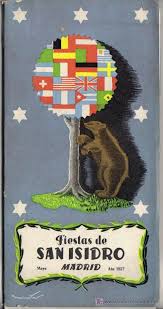 Programa Fiestas De San Isidro Madrid 1957 Ilustraciones Y Mapa Esquematico De Madrid Ilustraciones Carteles Antiguos Madre