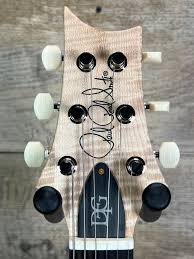 PRS Wood Library DGT David Grissom 10 top Fire Red Grey Black Fade Map