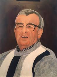 Father and Son Reunion” oils 100x80cms. Allan G. Henderson. This painting  was completed after attending a friend's father's funeral. I was so moved  by his eulogy for his father that when I