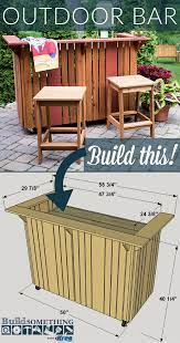 Discover free woodworking plans and projects for diy bar free. Diy Outdoor Bar Free Printable Project Plans At Buildsomething Com Step Up Your Entertaining Swagger With Outdoor Patio Bar Pallet Bar Diy Diy Outdoor Bar