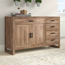 August Grove Zeno 60 Wide 5 Drawer Wood Sideboard Wayfair In 2020 Mango Wood Sideboard Sideboard Drawers