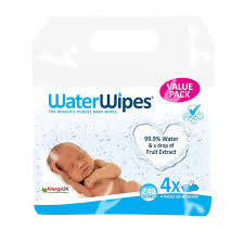 Water Based Baby Wipes Pack 4x60 Pieces Waterwipes