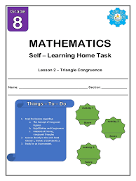 Utilize facts about congruency and similarity of geometric figures to solve problems 4. Quarter 3 Lesson 2 Triangle Congruence Triangle Geometry