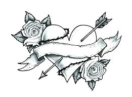 Beautiful for saint patrick's day. Drawings Of Hearts And Roses At Paintingvalley Com Explore Collection Of Drawings Of Hearts And Roses