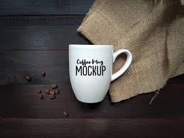 Coffee Mug Mockup White Mug Mockup On Brown Wooden Background Etsy In 2020 Coffee Cups Mugs Coffee Mugs