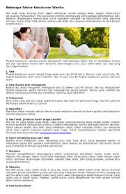 Maybe you would like to learn more about one of these? Doc Beberapa Faktor Kesuburan Wanita Rohib Ns Academia Edu