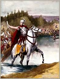 When Julius Caesar Crossed The Rubicon With His Army It Was Perhaps The Riskiest Decision Of His Life In Crossing The Rubicon Julius Caesar History Pictures