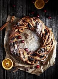 Cinnamon Berry And Marzipan Wreath Xmas Food Food Photography Food