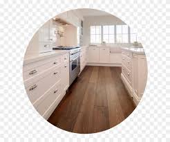 This warm, honey flooring adds bright color to this open room and complements the horizontal striping of the cabinets. Inspiration Kitchen Floor Medium Wood Floors With White Cabinets Clipart 32856 Pikpng