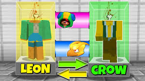 Crow is an offensive brawler who poisons enemies he attacks. Minecraft Noob Vs Pro Brawl Stars Head Exchange Leon Became A Crow In Minecraft Animation Youtube