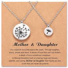 Link pidio viral ayang prank ojol part2. Shonyin Mother Daughter Necklace Set For 2 3 Matching Dandelion Necklace Jewelry Gifts For Daughters Mom Women Grey Buy Online At Best Price In Uae Amazon Ae