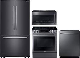 Discover samsung's range of home appliances. Samsung 4 Piece Kitchen Appliances Package With French Door Refrigerator Electric Range D Kitchen Appliance Packages Range Microwave French Door Refrigerator