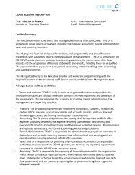 The budget can't support specialized staff, so this position is responsible for a variety of areas far removed from the finance and administrative functions. Cohre Director Of Finance Pd By The Centre On Housing Rights And Evictions Cohre Issuu