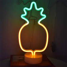 Enuoli Pineapple Neon Light Signs Led Neon Signs Pineapple Lamps Room Decor Battery Usb Powered Night Lights With Pedestal Dichroic Light Up Children S Room Bedroom Wedding Party Christmas Decor Buy Online In Burundi Unfollow led light signs to stop getting updates on your ebay feed. desertcart