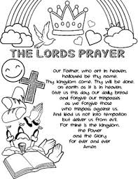 Prayer coloring pages for kids online. The Lord S Prayer Coloring Page Activity Sheet By The Creative Kinders