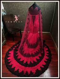 Red And Black Wedding Dress Red Bridal Gown Gothic Wedding Dress Alternative Wedding Dress Uniqu Black Wedding Dresses Red Wedding Dresses Red Wedding
