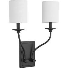 Free shipping on orders over $49. Bonita Collection Black Two Light Wall Sconce P710019 031 Progress Lighting