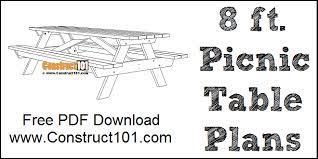 And it is so beautiful to look at because it is built from 23. Free Picnic Table Plans Pdf Download Construct101