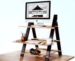 I really wanted a geek desk, but they're like 1,000 dollars. Diy Standing Desk Adjustable Table Top Stand Up Desk