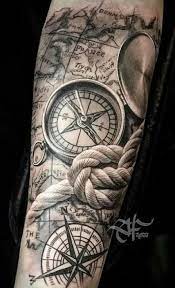 34 Ideas Tattoo Leg Old School Anchors Compass Tattoo Nautical Tattoo Sleeve Compass Tattoo Design