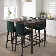 This table seats 4 to 6 people. Ekedalen Bar Table Dark Brown Ikea Tall Kitchen Table High Dining Table Bar Height Dining Table