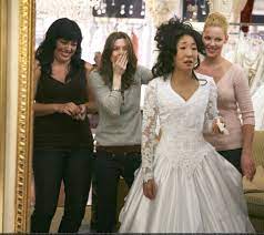 Grey S Anatomy Photo Cristina S Wedding Dress Greys Anatomy Funny Greys Anatomy Greys Anatomy Characters