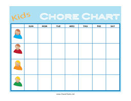 This concept is a great idea for families with multiple children and if you prefer to rotate chores. Printable Children S Chore Chart