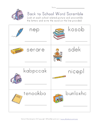 Unscramble words like the professionals. Back To School Word Scramble Worksheet Back To School Worksheets Scramble Words Word Puzzles For Kids