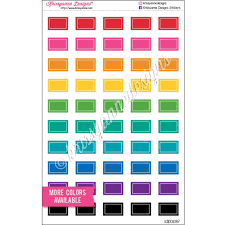 Choose the best sticker type for your promotions or other marketing campaigns. Small Square Corner Rectangle Stickers Lined Bold Rainbow Set Of 50