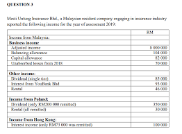 Malaysia's automation capital allowance stimulates transformation. Question 3 Mesti Untung Insurance Bhd A Malaysia Chegg Com