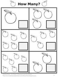Free Apples Math Counting Worksheet Preschool Kindergarten Special Education Math Counting Worksheets Kindergarten Math Worksheets Kindergarten Math Counting