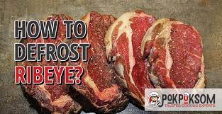 ② fill the other pot with enough water so it carries a little bit of weight then place it on top of the steak. How To Defrost Ribeye Steak Pokpoksom