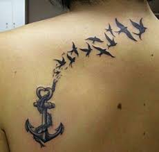Birds And Their Meanings Tattoo Heart Anchor Tattoo With Birds Tattoo Design Mom Tattoos Tattoos Body Art Tattoos