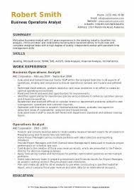 ~ experience with performance operations in the middle. Operations Analyst Resume Samples Qwikresume