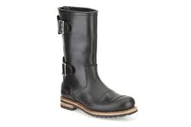 norton zip schwarzes leder stiefel herren stiefel