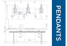 The island unit should be in proportion to the overall size of your kitchen, so you can go much bigger with a large kitchen. Progress Lighting