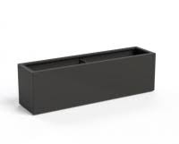 Sleek and modern with a tapered design, the midori black trough plastic planter is the perfect, stylish piece to creatively fill empty spaces. Trough Planters Passion For Pots