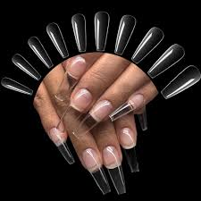 Gellack richtig auftragen wie man gellack base richtig aufträgt und aufbau macht. 500 Stuck Acryl Falsche Kunstliche Nagel Tips Transparent Kunst Gefalschte Nagel Tipps Fake Coffin Nail Tips Fur Damen Amazon De Beauty
