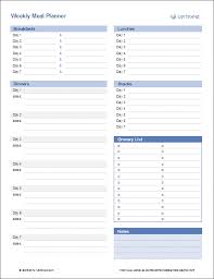 Shreya katyal how many of us feel that junk food is. Meal Planner Template Weekly Menu Planner